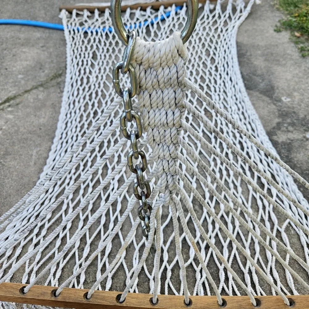 Genuine‎ Hatteras Large 6 Ft Dura Cord Rope Hammock Beige